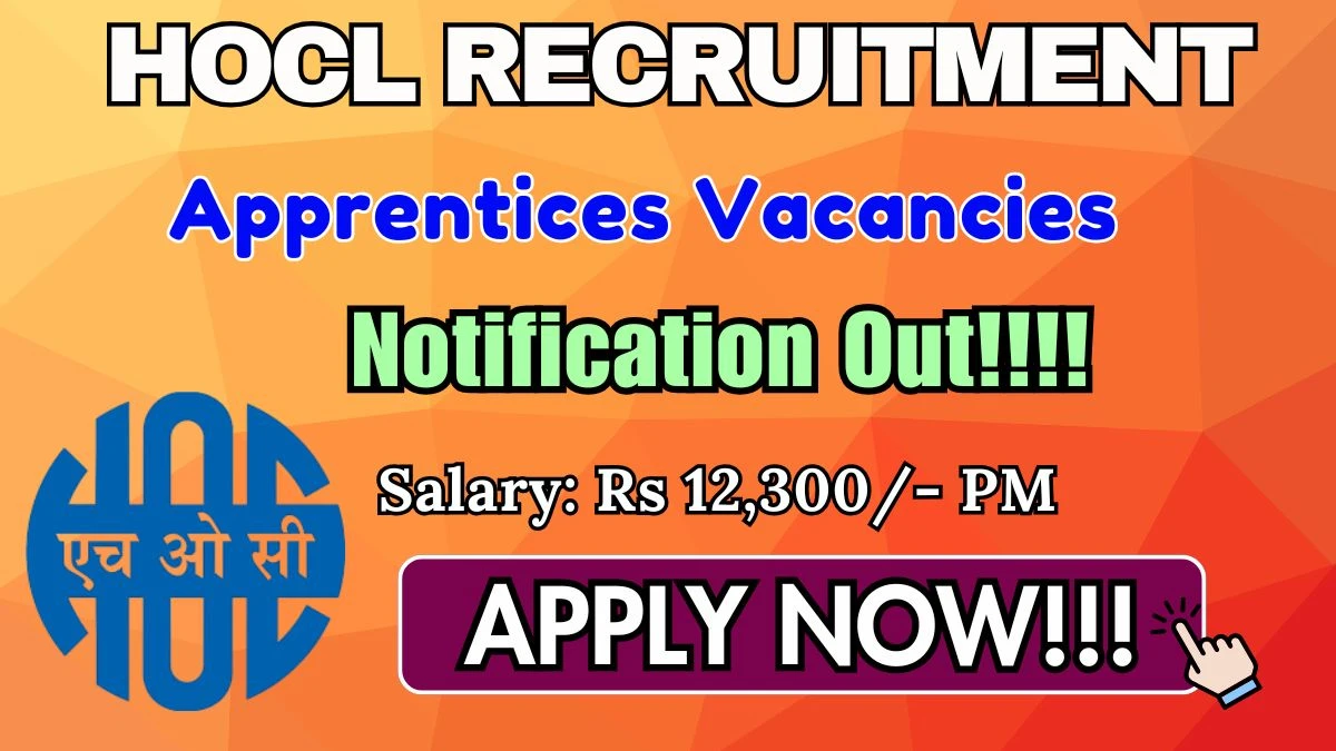 HOCL Apprentices Recruitment 2025 - Apply Online for 72 Trade, Technician, Graduate Apprentices Posts