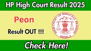 HP High Court Peon Final Result 2025 Declared: Download at hphighcourt.nic.in