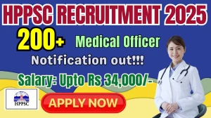 HPPSC MO (Medical Officer) Recruitment 2025 - Apply Online for 232 Posts