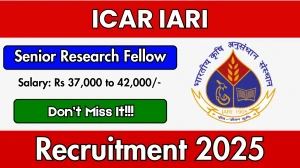ICAR IARI Senior Research Fellow Recruitment 2025 - Apply Offline for 01 Posts ICAR IARI Senior Research Fellow Recruitment 2025 - Apply Offline for 01 Posts