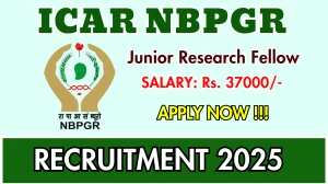 ICAR NBPGR Junior Research Fellow Recruitment 2025 - Apply Offline ICAR NBPGR Junior Research Fellow Recruitment 2025 - Apply Offline
