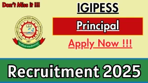 IGIPESS Principal Recruitment 2025 – Apply Online