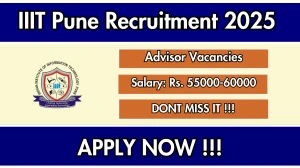 IIIT Pune Advisor Recruitment 2025 - Apply Offline for 01 Posts IIIT Pune Advisor Recruitment 2025 - Apply Offline for 01 Posts