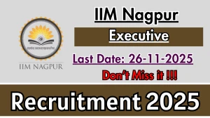 IIM Nagpur Executive Recruitment 2025 - Apply Online