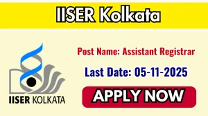 IISER Kolkata Assistant Registrar Recruitment 2025 - Apply Online