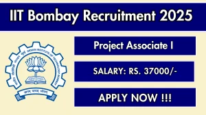 IIT Bombay Project Associate I Recruitment 2025 - Apply Online for 02 Posts IIT Bombay Project Associate I Recruitment 2025 - Apply Online for 02 Posts