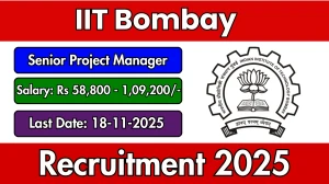 IIT Bombay Senior Project Manager Recruitment 2025 - Apply Offline