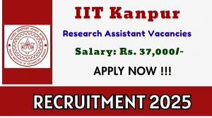 IIT Kanpur Research Assistant Recruitment 2025 – Apply Online for 01 Posts IIT Kanpur Research Assistant Recruitment 2025 – Apply Online for 01 Posts