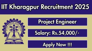 IIT Kharagpur Project Engineer Recruitment 2025 – Apply Online