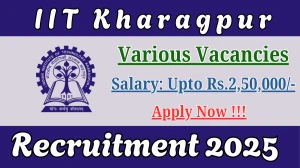 IIT Kharagpur Recruitment 2025 - Apply Online for 33 Consultant, Senior Registrar and More Posts