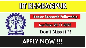 IIT Kharagpur Senior Research Fellowship Recruitment 2025 - Apply Online