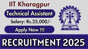 IIT Kharagpur Technical Assistant Recruitment 2025 - Apply Online