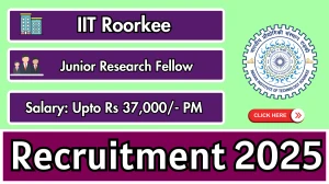 IIT Roorkee Junior Research Fellow Recruitment 2025 – Walk in
