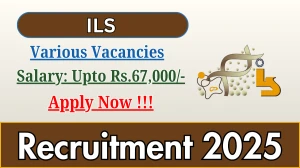 ILS Recruitment 2025 - Apply Offline for 05 Project Scientist, Project Associate and More Posts