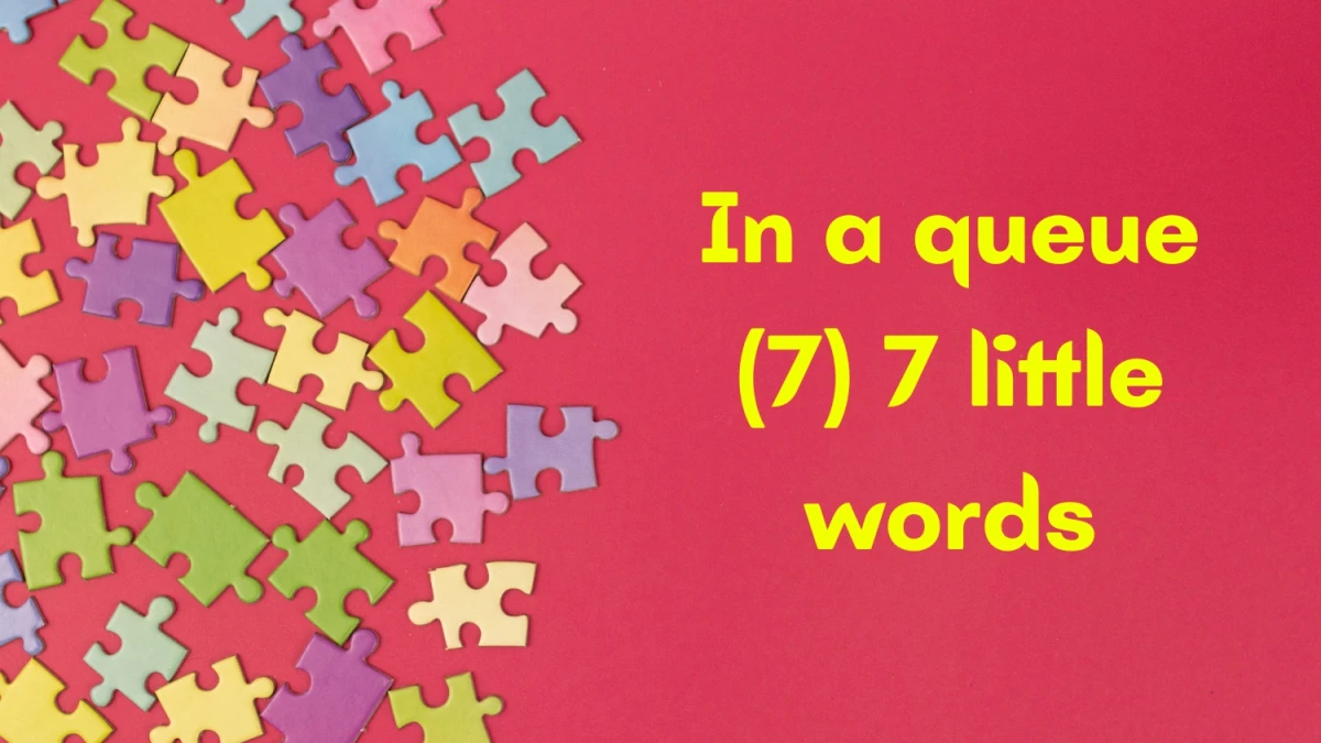 In a queue 7 Little Words 7 letters Answer
