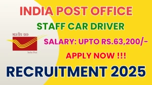 India Post Office Staff Car Driver Recruitment 2025 - Apply Offline India Post Office Staff Car Driver Recruitment 2025 - Apply Offline