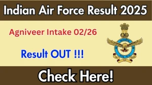 Indian Air Force Agniveer Result 2025 OUT: Download 02/2026 Agniveer Vayu Result at agnipathvayu.cdac.in Indian Air Force Agniveer Result 2025 OUT: Download 02/2026 Agniveer Vayu Result at agnipathvayu.cdac.in