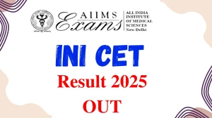 AIIMS INI CET Result Nov 2025 Result Today at aiimsexams.ac.in Direct Link to Download November Result