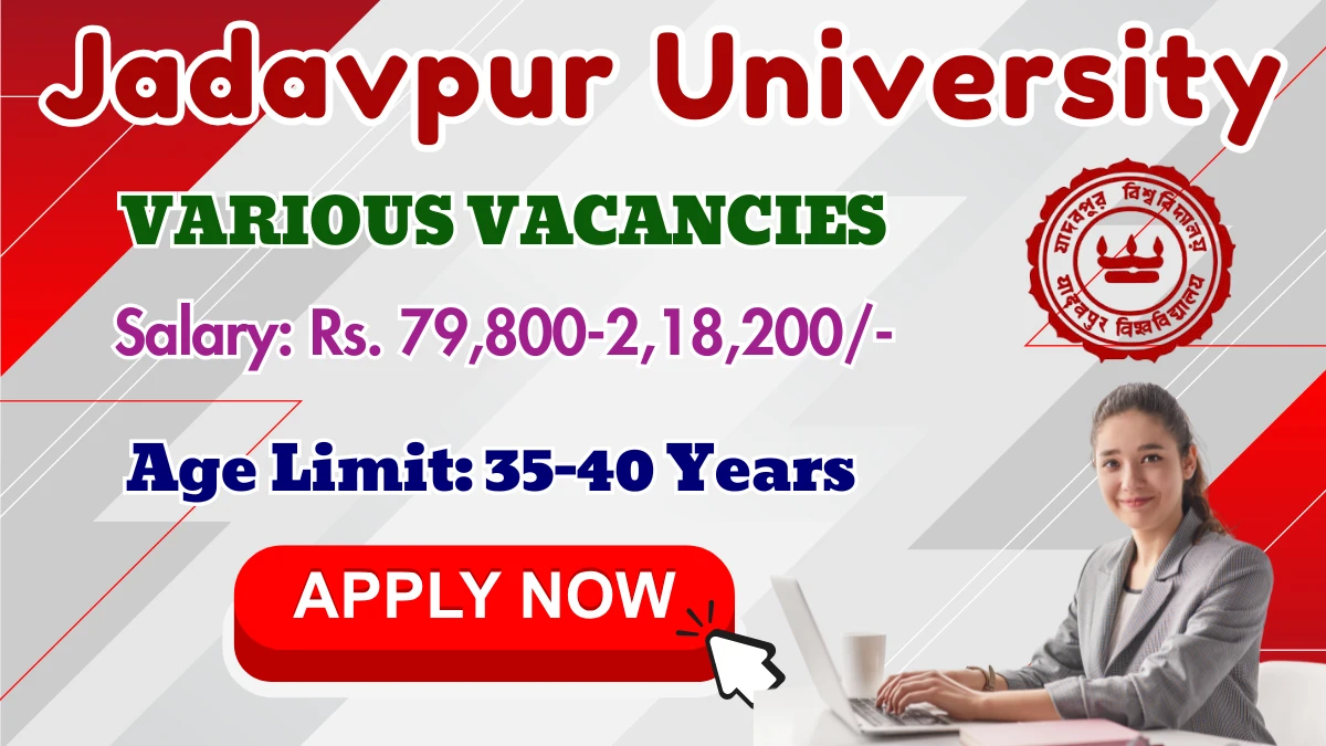 Jadavpur University Recruitment 2025 - Apply Offline for 07 Officer, Finance Officer and More Posts