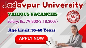 Jadavpur University Recruitment 2025 - Apply Offline for 07 Officer, Finance Officer and More Posts Jadavpur University Recruitment 2025 - Apply Offline for 07 Officer, Finance Officer and More Posts