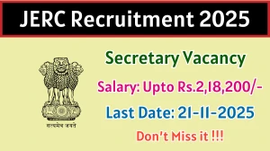 JERC Secretary Recruitment 2025 - Apply Offline