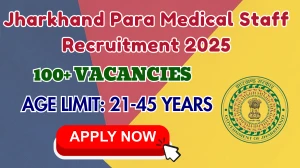 Jharkhand Para Medical Staff Recruitment 2025 - Apply Offline for 141 Posts Jharkhand Para Medical Staff Recruitment 2025 - Apply Offline for 141 Posts