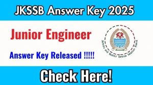 JKSSB JE Answer Key 2025 Out – Direct Download Link @ jkssb.nic.in JKSSB JE Answer Key 2025 Out – Direct Download Link @ jkssb.nic.in