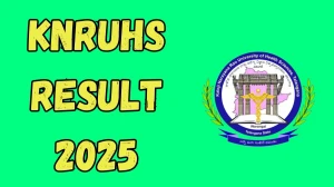 KNRUHS Result 2025 Out at knruhs.telangana.gov.in Direct Link to Download PG Course Result