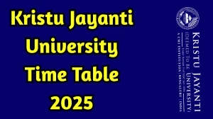 Kristu Jayanti University Time Table 2025 Announced For LLB @ kristujayanti.edu.in Details Here
