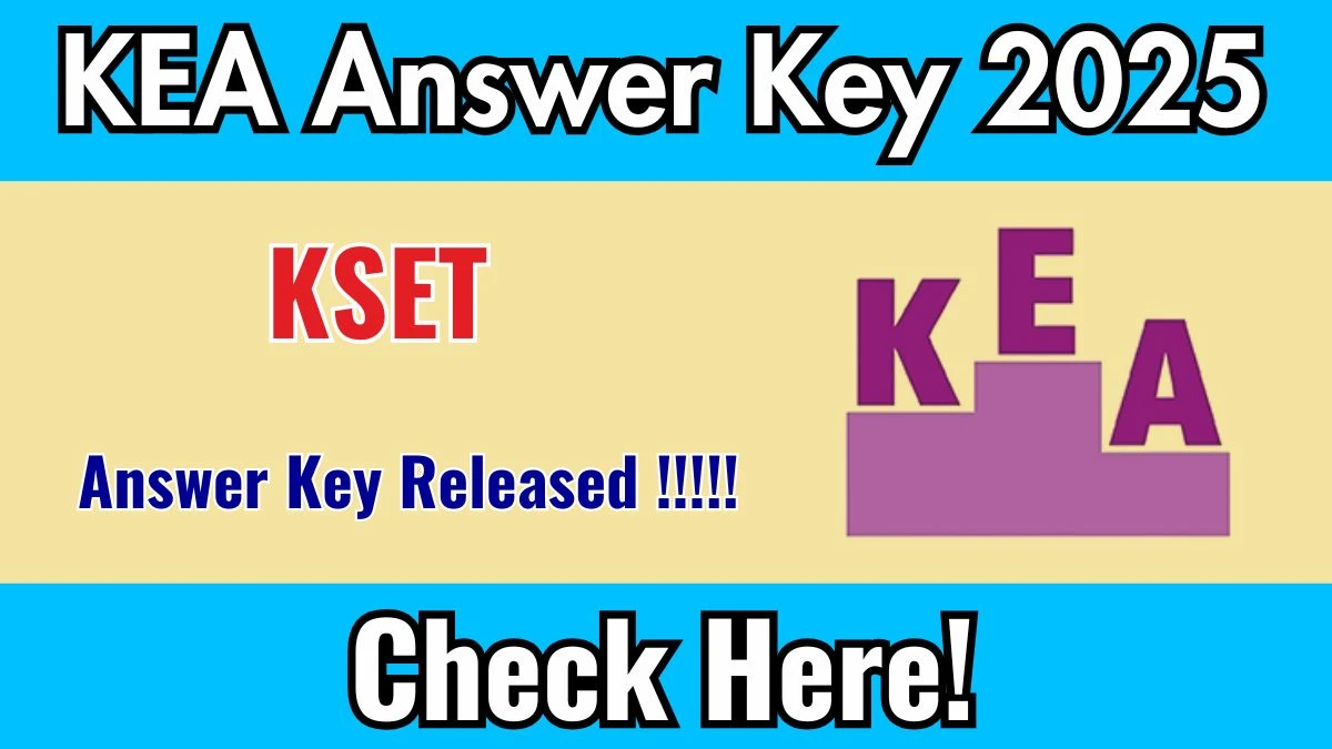 KSET Answer Key 2025 Released: Download Now at cetonline.karnataka.gov.in