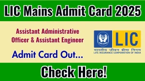 LIC AAO Mains Admit Card 2025 OUT Download Hall Ticket at licindia.in LIC AAO Mains Admit Card 2025 OUT Download Hall Ticket at licindia.in