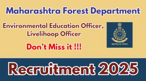 Maharashtra Forest Department Recruitment 2025 - Apply Offline for 02 Environmental Education Officer, Livelihooр Officer Posts Maharashtra Forest Department Recruitment 2025 - Apply Offline for 02 Environmental Education Officer, Livelihooр Officer Posts