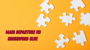 Mass departure Crossword Clue Irish Daily Mail Quick 6 letters Answer