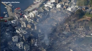 Massive Fire in Southwestern Japan Damages 170 Homes and Forces Widespread Evacu...