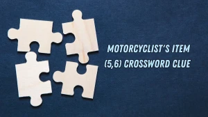 Motorcyclist's item Crossword Clue Irish Daily Mail Quick 11 letters Answer