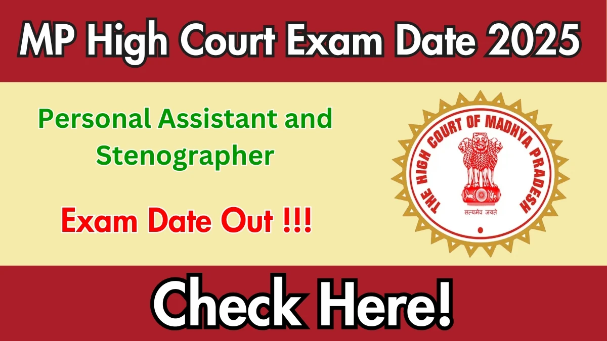 MPHC Personal Assistant and Stenographer Exam Date 2025 Out – Check Details