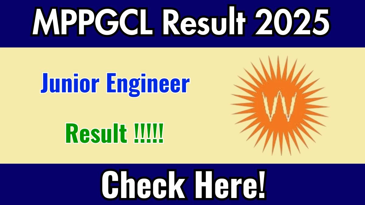 MPPGCL JE Result 2025 – Download Result PDF @ mpwz.co.in