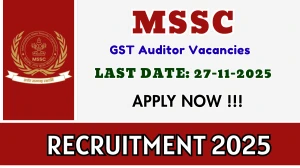 MSSC GST Auditor Recruitment 2025 - Apply Offline MSSC GST Auditor Recruitment 2025 - Apply Offline
