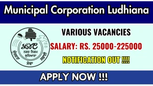 Municipal Corporation Ludhiana Recruitment 2025 - Apply Online for 10 Account Assistant, CFO and More Posts Municipal Corporation Ludhiana Recruitment 2025 - Apply Online for 10 Account Assistant, CFO and More Posts