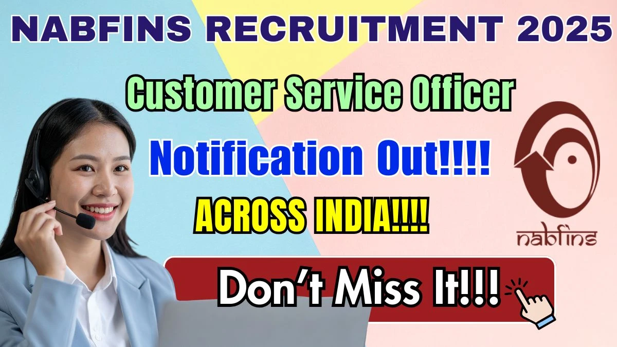 NABFINS Customer Service Officer Recruitment 2025 - Apply Online