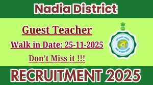 Nadia District Guest Teacher Recruitment 2025 – Walk in