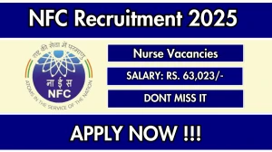 NFC Nurse Recruitment 2025 – Walk in for 04 Posts NFC Nurse Recruitment 2025 – Walk in for 04 Posts