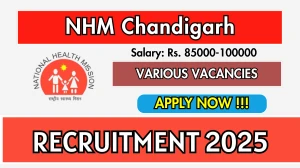 NHM Chandigarh Recruitment 2025 – Walk in for 07 Microbiologist, Gynaecologist and More Posts NHM Chandigarh Recruitment 2025 – Walk in for 07 Microbiologist, Gynaecologist and More Posts