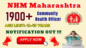 NHM Maharashtra CHO Recruitment 2025 - Apply Online for 1974 Posts NHM Maharashtra CHO Recruitment 2025 - Apply Online for 1974 Posts