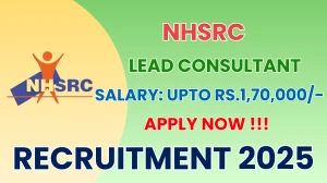 NHSRC Lead Consultant Recruitment 2025 – Apply Online