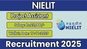 NIELIT Project Assistant Recruitment 2025 – Walk in