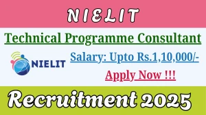 NIELIT Technical Programme Consultant Recruitment 2025 - Apply Online