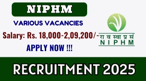 NIPHM Recruitment 2025 - Apply Offline for 03 Lab Attendant, Joint Director and More Posts
