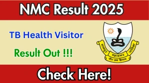 NMC TB Health Visitor Result 2025 Declared: Download at nmcnagpur.gov.in