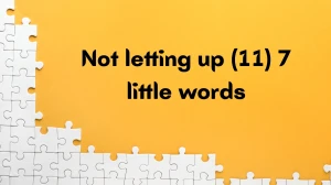 Not letting up 7 Little Words 11 letters Answer